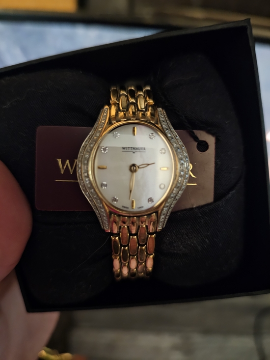 Wittnauer Accessories - Wittnauer Diamond Gold Mother of Pearl Women's Watch